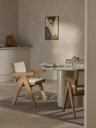 Upholstered Dining Chair Sissi with Armrests - thumbnail 2