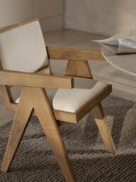 Upholstered Dining Chair Sissi with Armrests - thumbnail 8