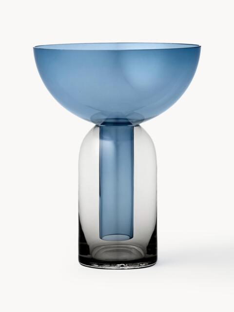 Mouth-Blown Glass Vase Torus, H 20 cm - image 1