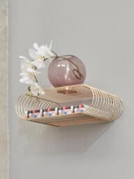 Metal Wall-Mounted Shelf Curva, W 40 cm - thumbnail 4