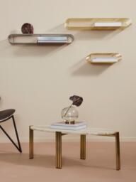 Metal Wall-Mounted Shelf Curva, W 40 cm - thumbnail 3
