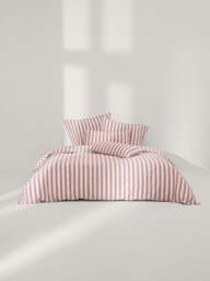 Striped Cotton Duvet Cover Diogo - thumbnail 2