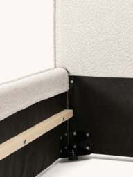 Upholstered Bouclé Bed Dream - thumbnail 7