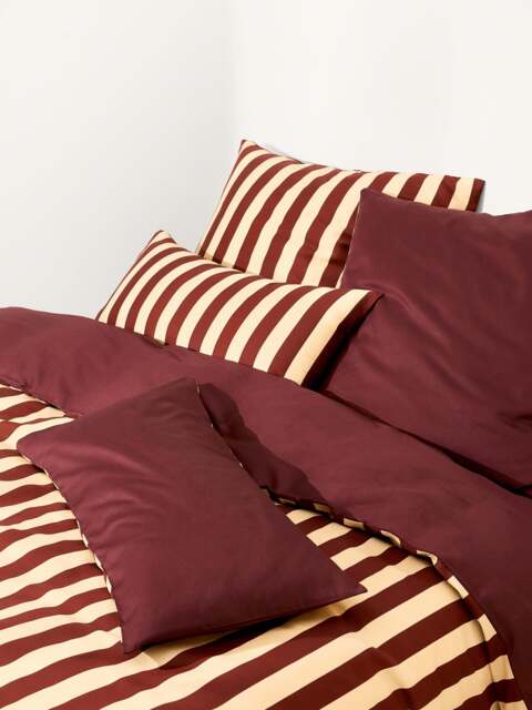 Striped Cotton Sateen Duvet Cover Zani - image 1