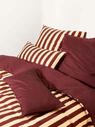 Striped Cotton Sateen Duvet Cover Zani - thumbnail 1
