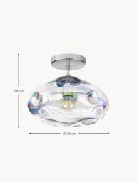 Iridescent Glass Ceiling Lamp Amora - thumbnail 7