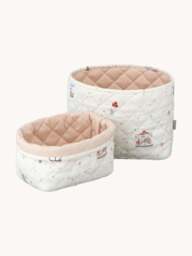 Kids Cotton Storage Baskets Carousel, Set of 2