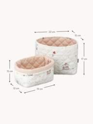 Kids Organic Cotton Storage Baskets Carousel, Set of 2 - thumbnail 2