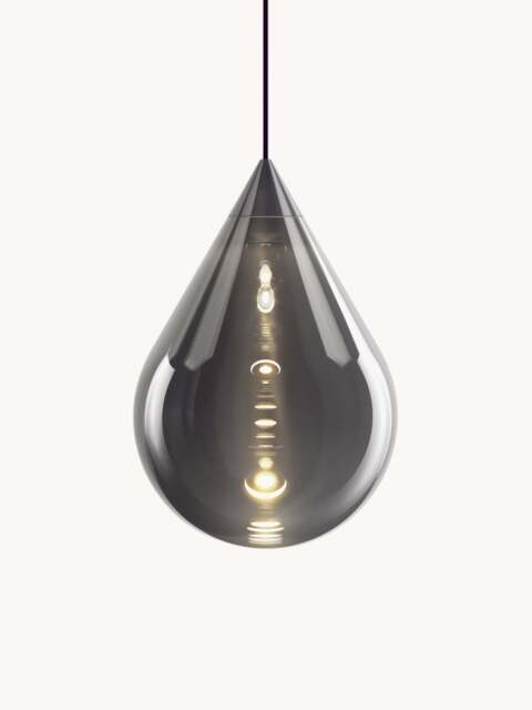 Mouth-Blown Dimmable Pendant Light Flare - image 1