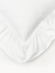 Washed Cotton Percale Pillowcase Louane with Ruffles - thumbnail 4
