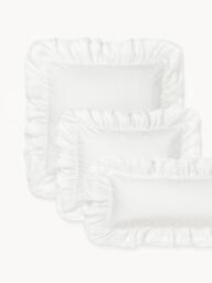 Washed Cotton Percale Pillowcase Louane with Ruffles - thumbnail 1