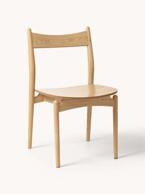 Ash Wood Dining Chair Koa - image 1