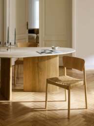 Wooden Dining Chairs Danny with Rattan Seat, Set of 2 - thumbnail 8
