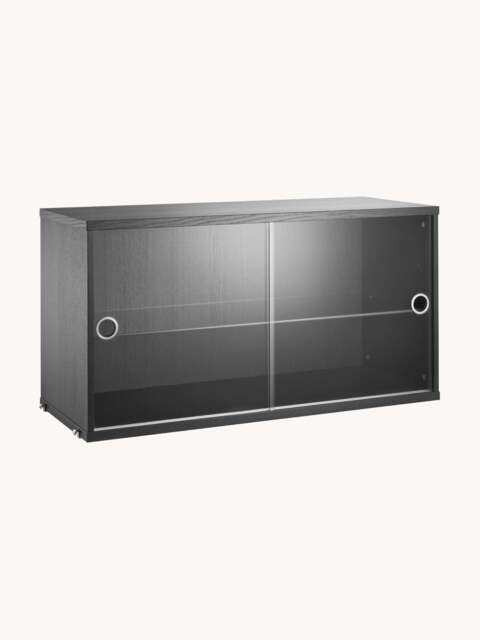 Display Cabinet String System with Sliding Glass Doors, W 78 x D 30 cm - image 1