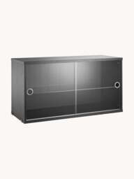 Display Cabinet String System with Sliding Glass Doors, W 78 x D 30 cm