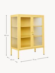 Metal Display Cabinet The Mixer with Ribbed Glass - thumbnail 8