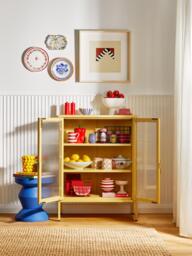 Metal Display Cabinet The Mixer with Ribbed Glass - thumbnail 7