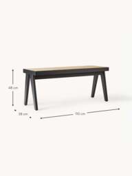 Bench Sissi with Viennese Wickerwork - thumbnail 8