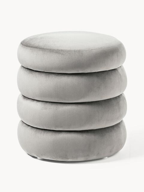 Velvet Upholstered Stool Alto with Storage Space - image 1
