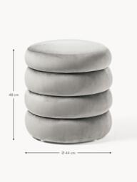 Velvet Upholstered Stool Alto with Storage Space - thumbnail 6