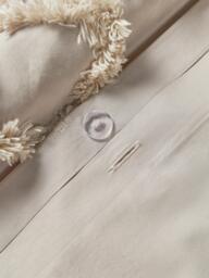 Cotton Percale Duvet Cover Faith with Tufted Design - thumbnail 5