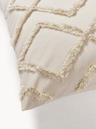 Cotton Percale Duvet Cover Faith with Tufted Design - thumbnail 8