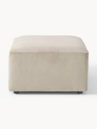 Corduroy Ottoman Melva, W 99 x D 72 cm - thumbnail 4
