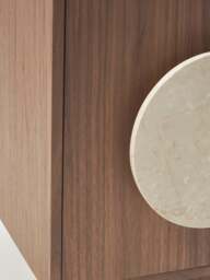 Bedside Table Holden with Travertine Handle - thumbnail 8