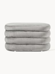 Small Velvet Upholstered Bench Alto with Storage Space - thumbnail 3