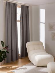 Opaque Multi-Band Curtains Jensen, Set of 2, W 130 cm - thumbnail 2
