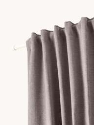 Opaque Multi-Band Curtains Jensen, Set of 2, W 130 cm - thumbnail 4