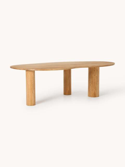 Organic-Shaped Oak Wood Dining Table Naruto, in various sizes - image 1