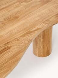 Organic-Shaped Oak Wood Dining Table Naruto, in various sizes - thumbnail 5