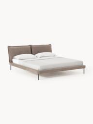 Upholstered Teddy Bouclé Bed Amelia