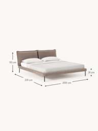 Upholstered Teddy Bouclé Bed Amelia - thumbnail 9