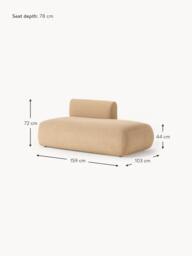 Bouclé Chaise Module Sofia - thumbnail 9