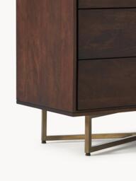 XL Mango Wood Sideboard Luca with Herringbone Pattern - thumbnail 9