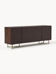 XL Mango Wood Sideboard Luca with Herringbone Pattern - thumbnail 5