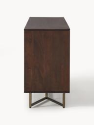 XL Mango Wood Sideboard Luca with Herringbone Pattern - thumbnail 4
