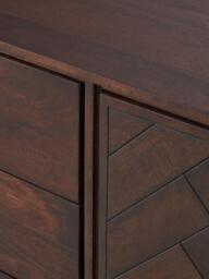 XL Mango Wood Sideboard Luca with Herringbone Pattern - thumbnail 8