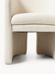 Bouclé Dining Chair Mairo with Armrests - thumbnail 5