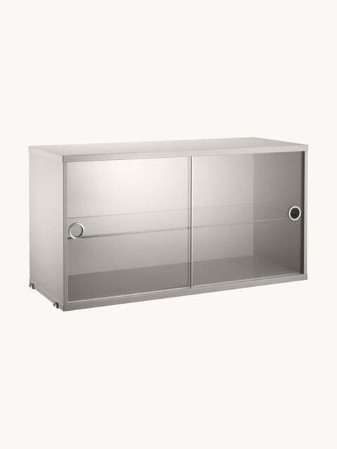 Display Cabinet String System with Sliding Glass Doors, W 78 x D 30 cm - image 1