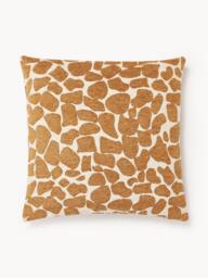 Bouclé and Chenille Cushion Cover Nenda - thumbnail 1