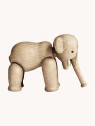 Handmade Oak Wood Decorative Object Elephant - thumbnail 6