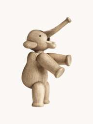 Handmade Oak Wood Decorative Object Elephant - thumbnail 5