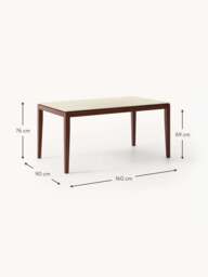 Travertine Effect Dining Table Jackson, in various sizes - thumbnail 7