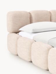 Upholstered Bouclé Bed Tayla - thumbnail 6