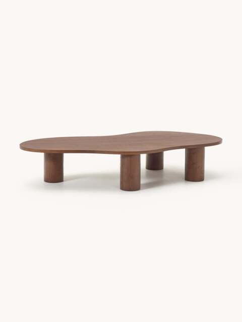 XL Oak Wood Coffee Table Didi in Organic Shape - image 1