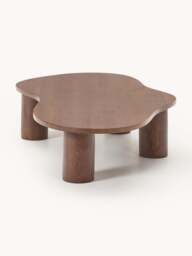 XL Oak Wood Coffee Table Didi in Organic Shape - thumbnail 3