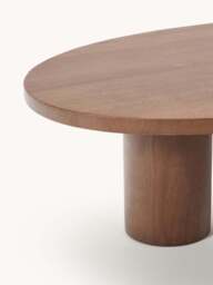 XL Oak Wood Coffee Table Didi in Organic Shape - thumbnail 5